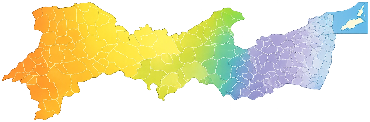 Mapa estilizado do estado de Pernambuco